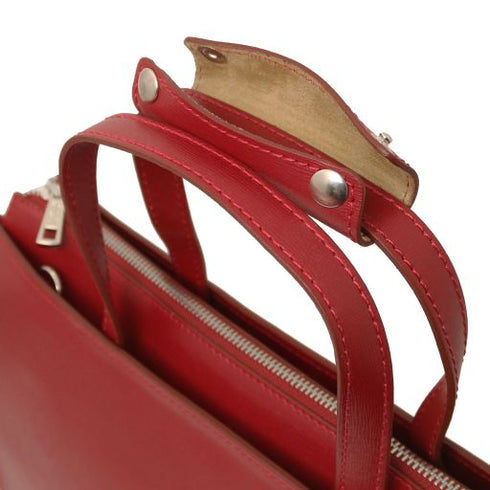 Palermo - Saffiano Leather briefcase 3 compartments for women